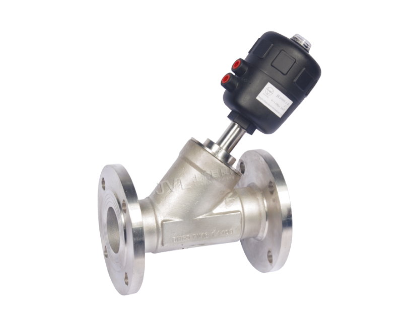 ANGLE SEAT VALVE - PNEUMATIC PLASTIC ACTUATOR