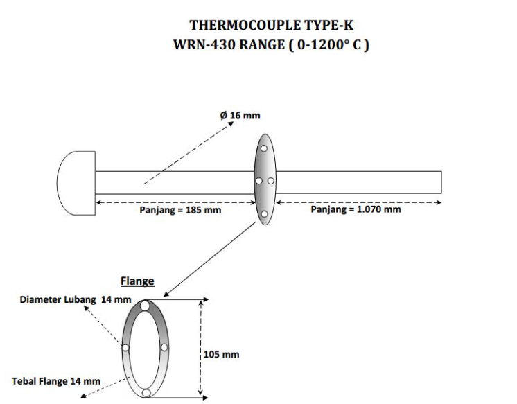 热电偶定做尺寸图