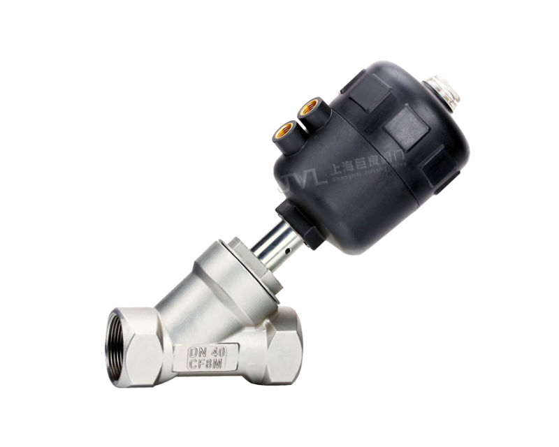 ANGLE SEAT VALVE - PNEUMATIC PLASTIC ACTUATOR